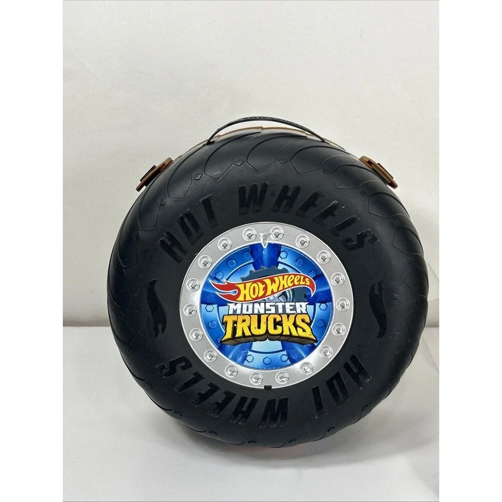 Hot Wheels Monster Trucks Stunt Tire Lot Arena Track Bigfoot 1:64 Incomplete